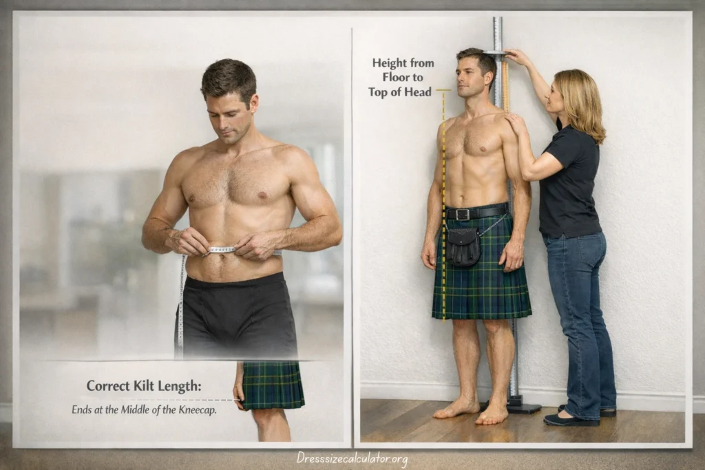 Kilt Size Measurement